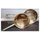 Stainless Steel Cooking Pans with Long Handle and