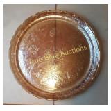 Set of Three Lacquerware Trays with Floral Design
