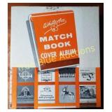 Vintage White Ace Match Book Cover Album with Vari