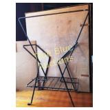 Vintage Black Metal Wire Display Stand for Books o