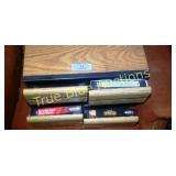 Wooden VHS Tape Storage Box with Four Drawers