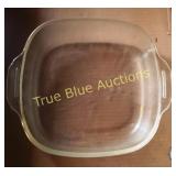 Set of Vintage Glass Baking Dishes with Handles