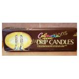 Colorama Decorated Drip Candles - Two 12 Inch Cand