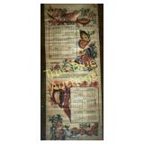 Vintage Scroll Calendars from 1984, 1989, and 1988