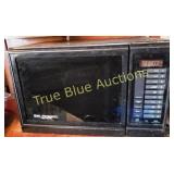 Black Microwave Oven with Digital Display and Cont