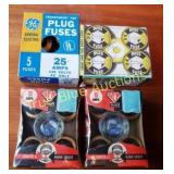 Vintage General Electric Plug Fuses and Buss Fuses