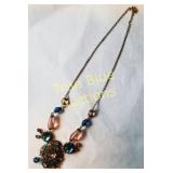 Vintage Multi-Colored Beaded Necklace with Decorat