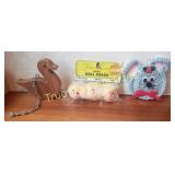 Assorted Craft Supplies Including Doll Heads and W