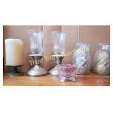 Candle Holders and Decorative Glassware