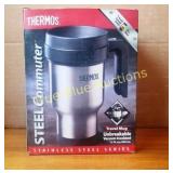 Thermos Steel Commuter Travel Mug with Vacuum Insu
