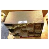 Metal Storage Cabinet with Clear Plastic Drawers f