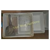Plastic Bins with Scoop