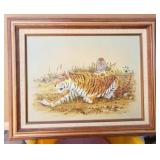 Framed Tiger Artwork