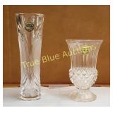 Two Lead Crystal Vases from Cristal d'Arques