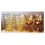 Set of Vintage Glassware Including Tumblers and De