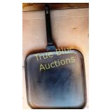 Vintage Square Griddle with Handle for Cooking