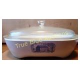 Vintage Corning Ware Browning Skillet with Glass L