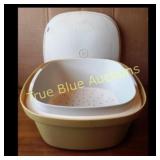 Set of Tupperware Containers with Lids and Inserts