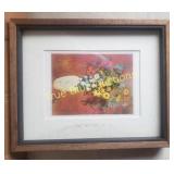 Framed Floral Artwork