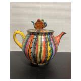 Mary Rose Young 1992 Art Pottery Teapot Pitcher