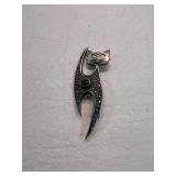 Vintage .925 Silver Cat Brooch Pin