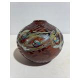 Stunning Vintage Art Glass Vase Brent Cox?