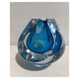Vintage Art Glass Sculpture Paperweight Signed