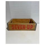 Vintage Wood 7up Soda Crate