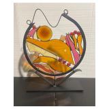 Vintage Multi Color Stained Glass Art