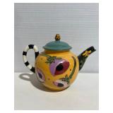 Droll Designs Pottery Pitcher Teapot