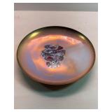 Vintage Leon Statham Enamel on Copper Bowl MCM