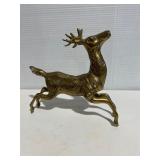 Large Vintage Brass Deer