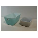 Vintage Glassbake Glass Dishes 2 PCS