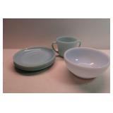 Vintage Fire King Delphite Blue Lot