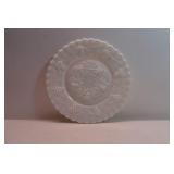 Vintage Imperial White Milk Glass Plate w/ Grapes