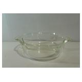 Vintage Fire King Glass Divided Bowl 2 QT