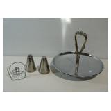 Vintage Kromex Tray,S&P Shakers,Kinetic Swing lot