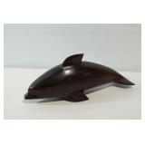 Vintage Hand Carved Ironwood Dolphin