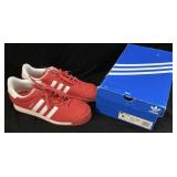 ADIDAS RED SAMOA SHOES, SIZE 8.5, NEW