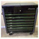 SNAP ON 40'' SLIDING LID 8 DRAWER SHOP CART,