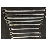 8 STANDARD GEARWRENCH WRENCHES, RATCHETING
