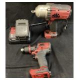 (2) MAC TOOLS 20v BRUSHLESS IMPACT BWP152 &