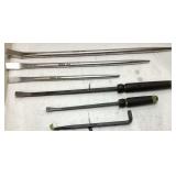 MATCO JIMMY BAR SET & MAC TOOLS PRY BARS