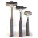 (3) MAC TOOLS ANTIVIBE BALL PEEN HAMMER SET