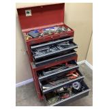 CRAFTSMAN ROLLING TOOL CHEST w HAND TOOLS,