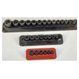 (3) SNAP ON SAE & METRIC SOCKET SETS
