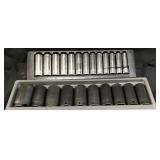 (2) SNAP ON 3/4'' & 1/2'' DRIVE METRIC SOCKET
