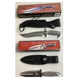 (2) GIL HIBBEN FIXED BLADE KNIVES, NEW DOUBLE