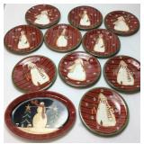 VINTAGE SNOWMAN PLATES