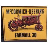 MCCORMICK-DEERING FARMALL 30 SIGN